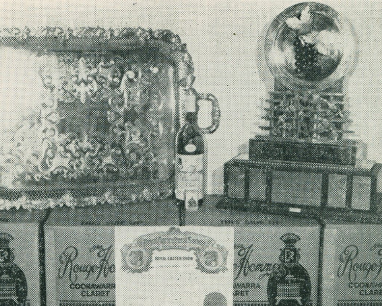 Sydney Royal Wine Show 1963 Rouge Homme winner